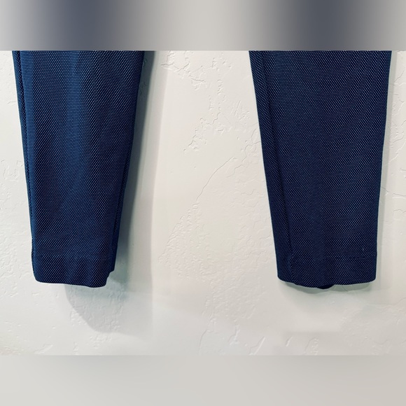 Liverpool Kelsey Trouser Stretch Knit Pants Navy Pin Dot Textured SZ 12/31 NEW! - Picture 7 of 16